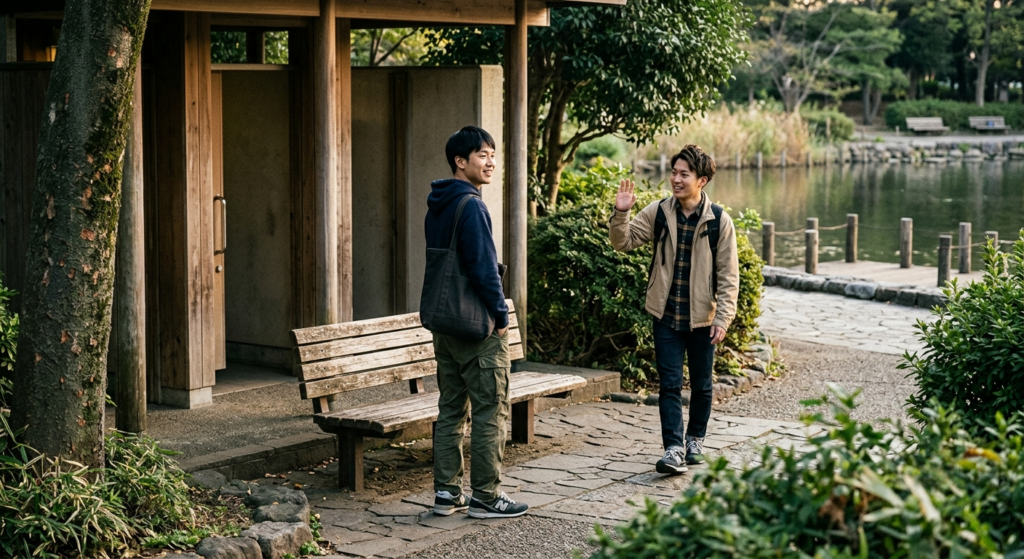 12.3 スルー寸前からのまさかの展開。海老名の「溜まってる彼」とトイレ個室で生ハメ緊縛（？）
