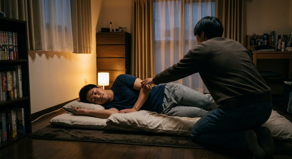 されるがままの、甘い寝込みプレイ