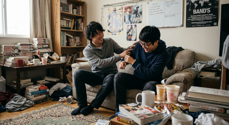 伊勢原の散らかった部屋で、5〜6cmの超極太に狂う