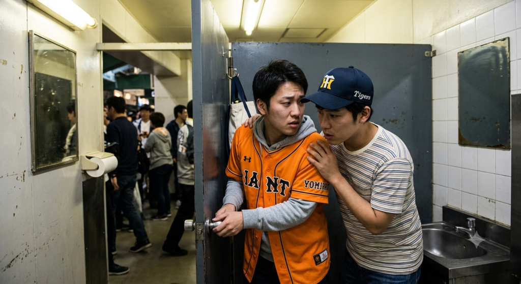 伊勢原運動公園の障害者トイレで、サシの中出し