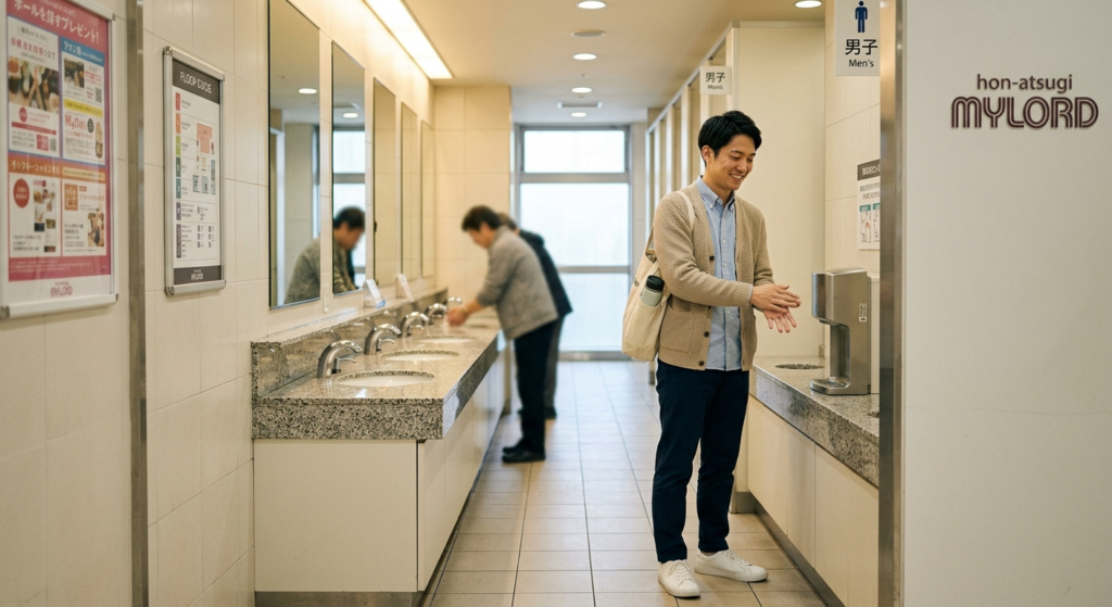 本厚木ミロードのトイレで好青年を