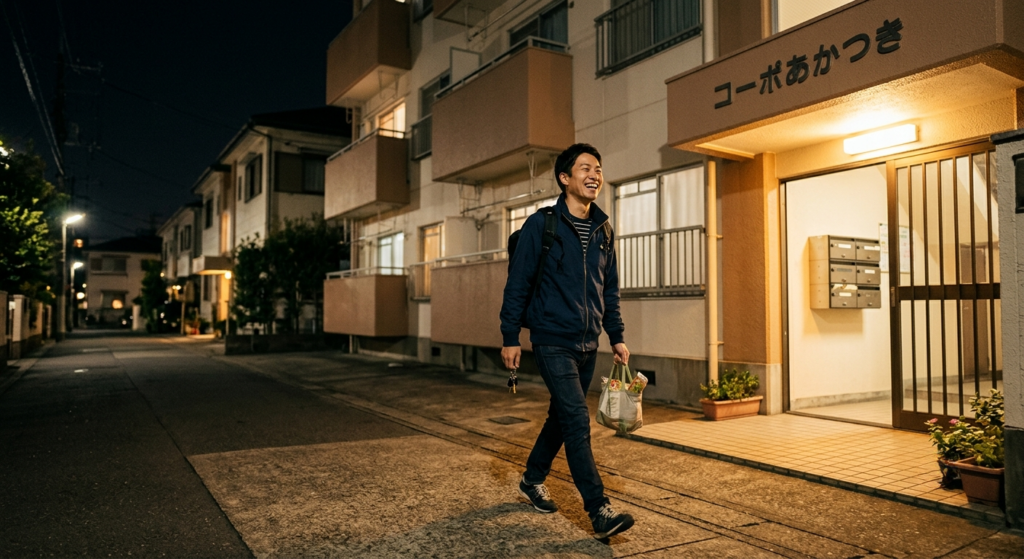 深夜の密会、全裸で眠る私を愛してくれたJさん